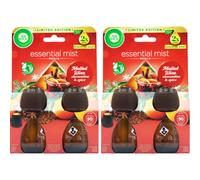 4 x Air Wick Essential Oil Mist Refill - Mulled Wine (Clementine & Spice)