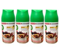 4 x Air Wick Freshmatic Spray Refill 250ml - Crackling Fire & Cinnamon Spice
