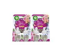 4 X 19ml Air Wick Stacey Solomon Plugin Airfreshner Refills - Cosy Cottage (Frosted Roses & Mistletoe)(2 x Twin Pack)