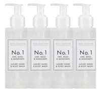 4 x Aldi Hotel - Collection luxury Lime,Basil & Mandarin Hand & Bodywash