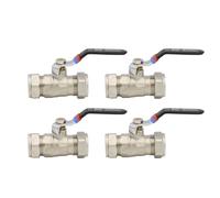 4 x Altecnic ERES 22mm Compression Lever Ball Valve ER-22MMSLBV (Four Pack)