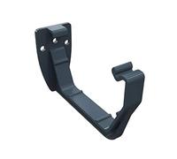 4 x Anthracite Grey Square Fascia Gutter Brackets, Freeflow 114mm Water Systems