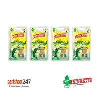 4 x Apple Little Trees Magic Tree Car Home Air Freshener Freshner Bottle
