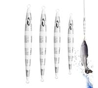 4 x Artificial Baits in the Dark with Hook, Artificial Baits for Freshwater and Saltwater Catfish, Boat, Crappie, Walleye, for Men and Ads