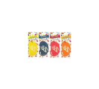 4 x Assorted Jelly Belly 2D Cardboard Car Air Freshener Set - Cherry, Blueberry, Tangerine, Lemon