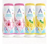 4 x Astonish Shake & Fresh Carpet Freshener Bundle pack :2 x Pink Blossom (350g) & 2 x Lemon Sparkle (350g) - Eliminates Odour
