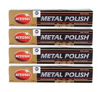4 x Autosol Metal Polish Stainless Chrome Shine, Chrome Polish 75 ml