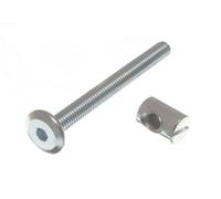 4 x Barrel Nuts 14MM and 4 x Bolts M6 x 60MM for COTS BEDS