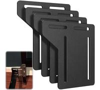 4 x Bed Brackets, Extra Sturdy Headboard Adapters, Bed Frame Adapter Brackets, Queen Bed Modification Plate Conversion Kit for Bed Headboard Frame