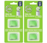 4 x Bin Freshener Stick On Bin Freshener And Odour Eliminator | Citronella & Lemongrass Deodoriser Smell Fresh