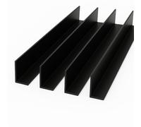 4 x Black 1 Metre UPVC Plastic Rigid Angle 70 x 30mm Corner Cover Trim 90 Degree
