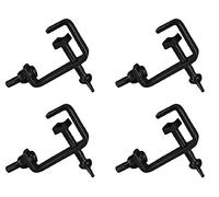 4 x Black 25mm Hook G Clamp Lighting Stand fits Equinox DJ Booth Micron Gorilla