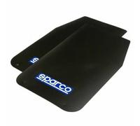 4 x Black Rally Style Car Exterior Styling Mudflaps - Universal Fit