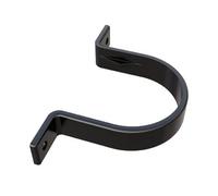 4 X Black Round 68mm Flush Downpipe Brackets, Freeflow Low Profile