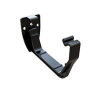 4 x Black Square Fascia Gutter Brackets, Freeflow 114mm Rain Water Systems