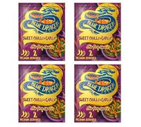 4 x Blue Dragon Stir Fry Cooking Sauce 120g Multipack | Asian Cooking Sauces for Noodles, Rice & Vegetables (Sweet Chilli & Garlic)