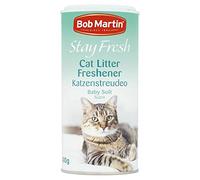 4 x Bob Martin Stay Fresh Cat Litter Freshener Baby Soft Powder Scent 400g