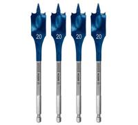 4 x BOSCH 2608900319 Expert SelfCut Speed Flat Drill Bits 20mm X 152mm
