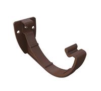 4 X Brown Half Round Fascia Gutter Brackets, Freeflow 112mm Rain Water Systems