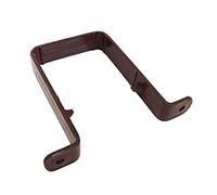 4 x Brown Square 65mm Downpipe Brackets, Freeflow Rain Water Systems
