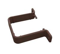 4 x Brown Square 65mm Flush Downpipe Brackets, Freeflow Low Profile