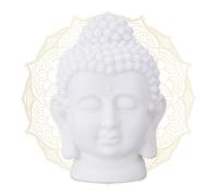 4 x Buddha Head Decoration Figure Yoga Symbol Meditation Zen Plastic Lightweight