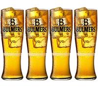 4 x Bulmers Pint Glass Slender Style (4 Glasses)