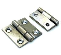 4 x Butt Hinges 25mm zinc Plated Steel 1" inch Dolls House/Small Box Hinge