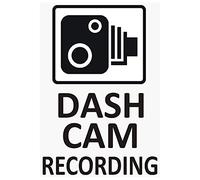 4 x C22B DASH CAM Recording-BLACK onto CLEAR-WINDOW Stickers-Vehicle Security Warning Dash Cam Signs-CCTV,Car,Van,Truck,Taxi,Mini Cab,Bus,Coach,Go Pro,Safety,Secure,Protection,Notice,Deterrent,60x87mm