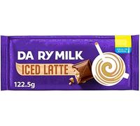 4 x Cadbery Daery Milk Iced Latte Chocolate Bar, 122.5g - Creamy Iced Coffee Flavored Milk Chocolate Treat