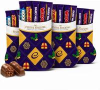 4 x Cadburry Christmas Stocking Chocolate Selection Box 174g | Cadbury Chocolate Stocking Selection Box 174g, 6 Bars, Dairy Milk & Twirl, Crunchie & Wispa, Festive Stocking Variety