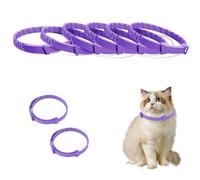 4 x Calming Collar for Cats, Pheromones for Cats Anxiety Collar with Natural Pheromones Relieves Anxiety and Stress in Kittens Duration 30 Days Adjustable Waterproof for Cats of All Sizes (Set D)