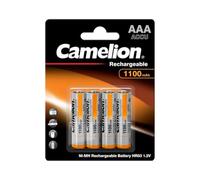 4 x Camelion Rechargeable Batteries AAA 1100 mAh Micro NiMH Fast Charging, No Memory Effect