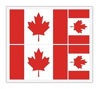 4 x Canadian Canada Flag Vinyl Sticker for Car Bumper Mirror iPad Van Laptop