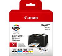4 x Canon Original OEM Inkjet Cartridges For PGI-1500XL BK/C/M/Y