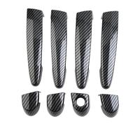 4 X Car Door Handle Cover Carbon Fiber Style Trim Replacement for E87 /E90 /E91 E92 E93 F30 X1 X2 X3 X4 X6 Exterior Access Car Door Handle