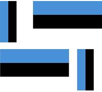 4 x Car Sticker Decal Bike Laptop Suitcase Flag Estonia Estonian