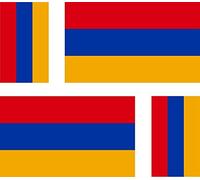 4 x Car Stickers Motorcycle Suitcase armenien Armenia Flag Laptop