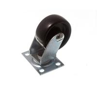 4 x CASTORS Single Wheel Plate FIX 40mm (1.1/2'') Load Bearing 25KGS