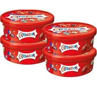 4 x Celebrations Milk Chocolates Tub 500g Assorted Individually Wrapped Milk Chocolate Selection, Sharing Chocolate Gift Tub for Christmas