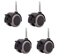 4 X Child Crib Caster,Universal 360 Degree Rotating,Mute Swivel Casters with Brakes,Dual Wheels Design,for Desk Chair Coffee Table Toy Shoes Baby Cage,with Mounting Ferrule