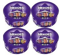 4 x Chocolate Tubs Heroes Sharing Tub Perfect For Christmas