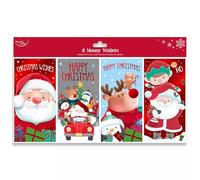 4 x Christmas Money Wallets with Envelopes and a Cute Design