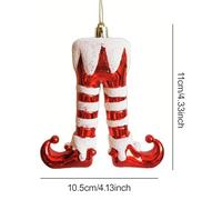 ＡＷＨＡＯ 4 X Christmas Ornaments, Car Pendants, Creative Fun, Green, White, Tree Decoration for Desk, Sofa, Holiday Season, Window, Indoors, Style C