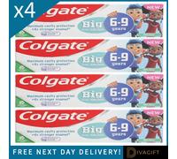 4 x COLGATE FOR KIDS 6-9 YEARS MILD MINT FLOURIDE TOOTHPASTE 50ML ANTICAVITY NEW