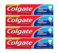 4 x Colgate Maximum Cavity Protection Toothpaste 100ml x 4 Pack - Fights Cavities, Strengthens Enamel, Fluoride Formula, Fresh Mint Flavor, Daily Oral Care for Healthy Teeth & Gums