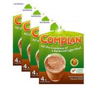 Complan Nutritious Vitamin Rich Drink Chocolate Flavour 4 x 55g Sachets