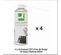 4 x Compressed Air Duster 400ml Multi purpose Cleaner Spray Can Laptop Keyboard