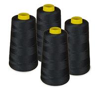 4 x Cones overlocking Thread 40S/2, 3000 Yards (325 Black)