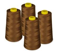 4 x Cones overlocking Thread 40S/2, 3000 Yards (493 Brown)
